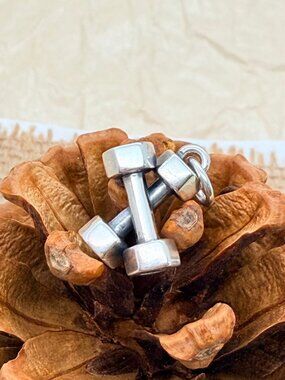 James Avery Strong and Fit Charm Sterling Silver Fitness Dumbbell Charm